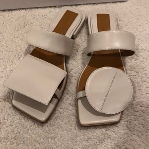 New Jaggar off white slide sandal